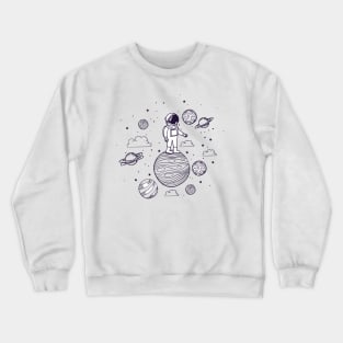 Astronaut Space Explorer Crewneck Sweatshirt